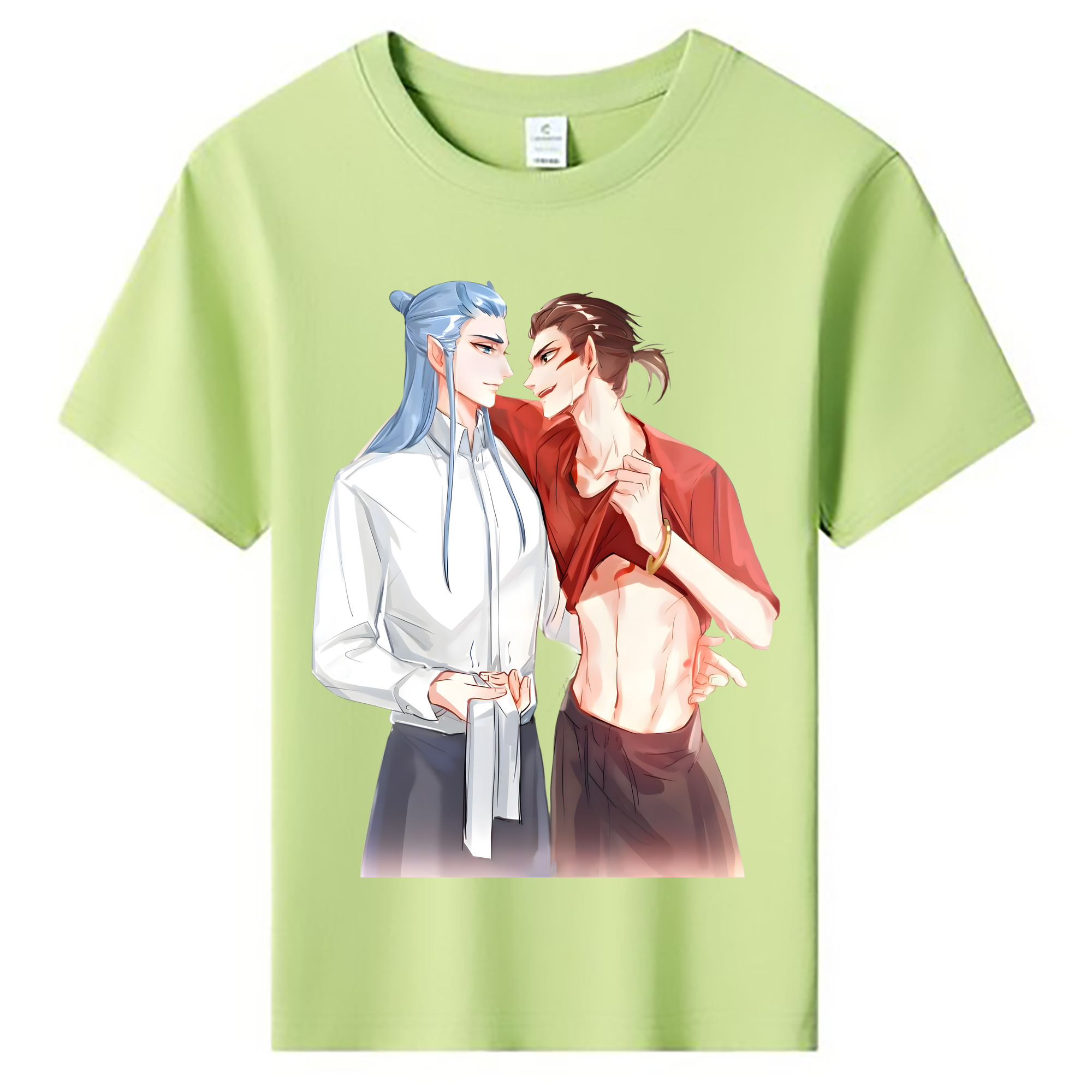 （画像用） Ne Zha 2 ナタ 魔童の大暴れ 綿100％キッズTシャツ（フロントプリント）